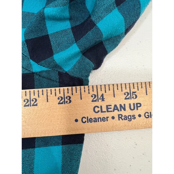 American Eagle Outfitters Men's Blue Checkered Button Down Shirt Size L *READ* - Picture 10 of 12